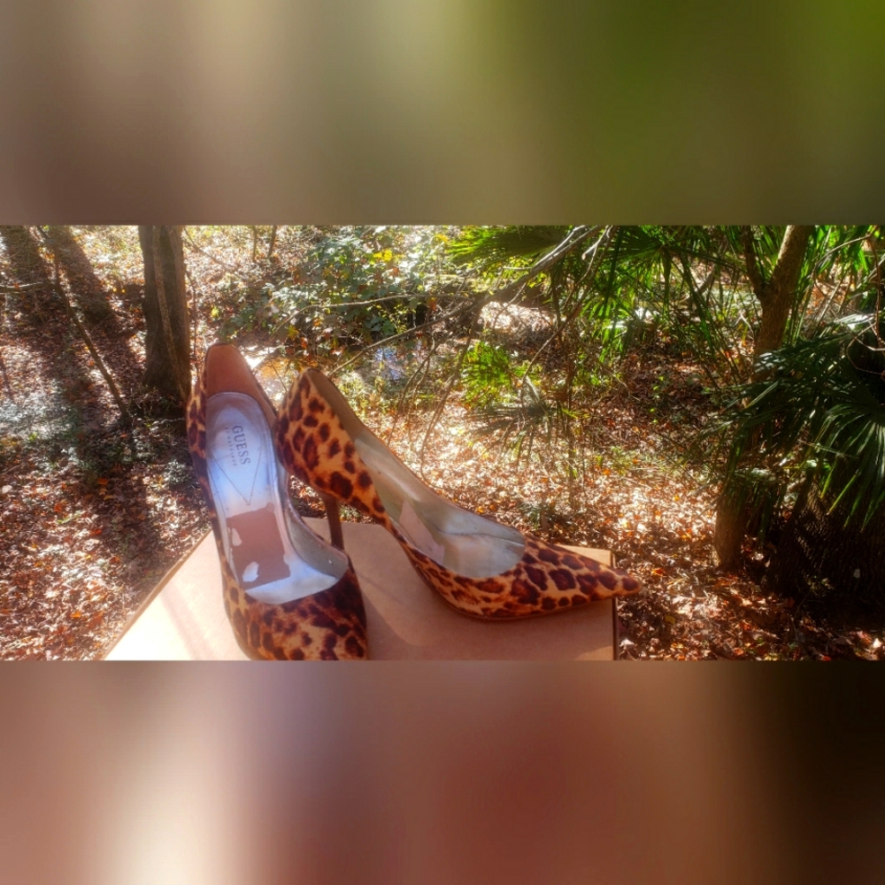 Guess Leopard pumps size 11